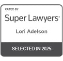 Rated by Super Lawyers, Lori Adelson, Selected in 2025